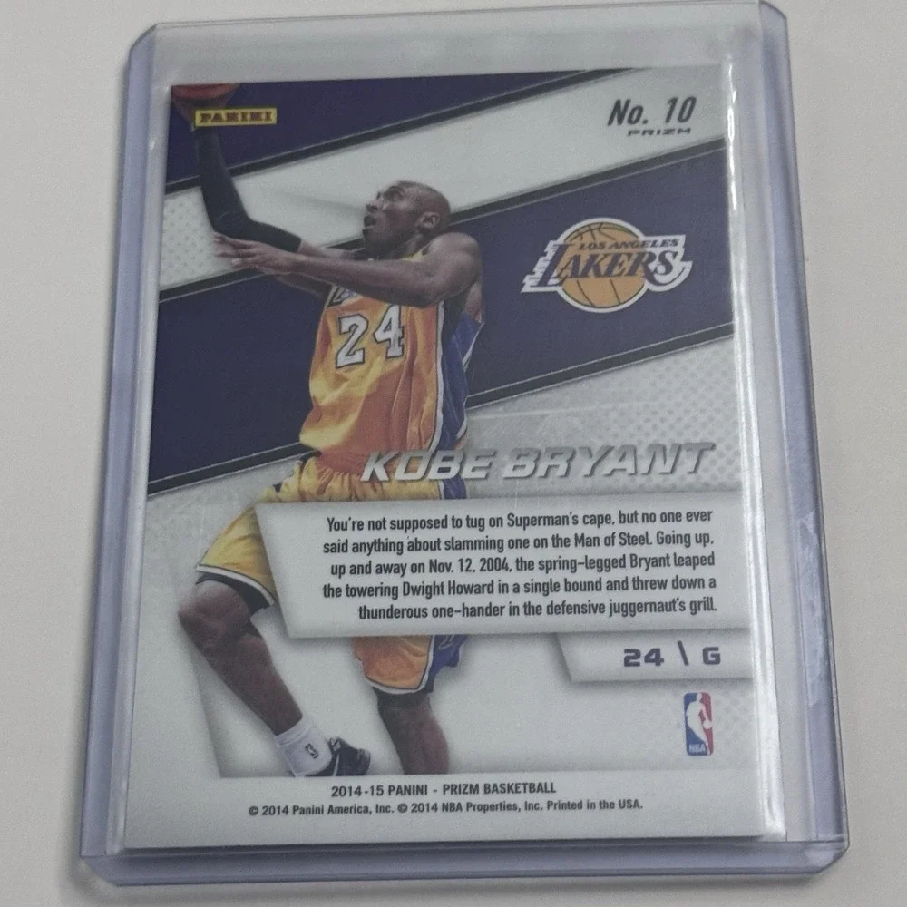2014-15 Panini Prizm Representatives Kobe Bryant #10 HOF